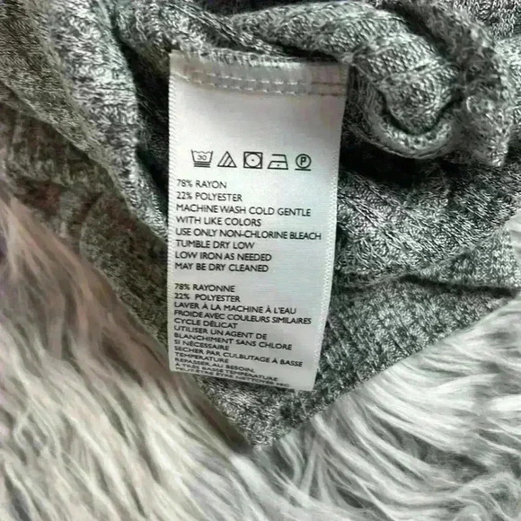 Free People The Betsey Crop Grey Ribbed Butterfly Sleeve Crop Top, XS - Picture 11 of 15